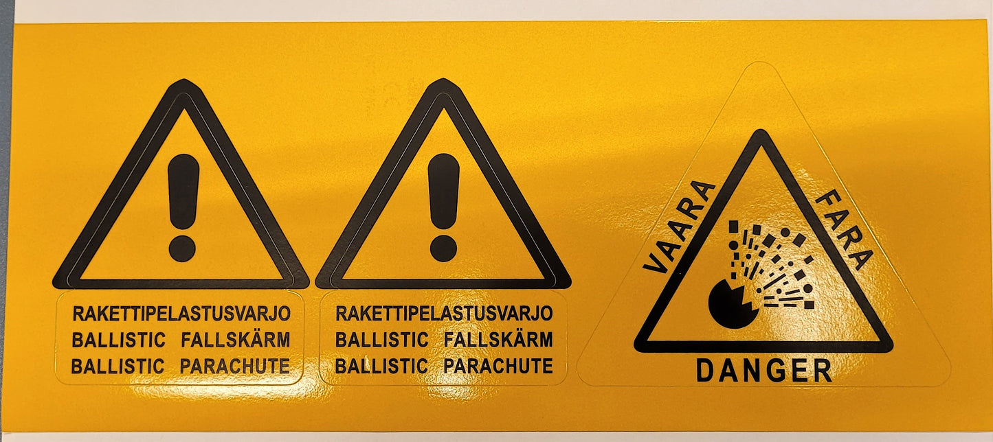 SIL ultrakevyen lentokoneen rakettivaroitustarrat