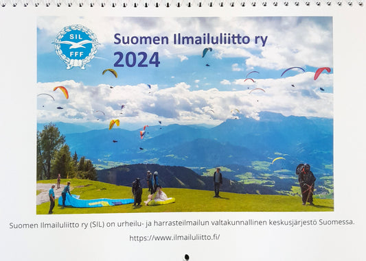 Suomen Ilmailuliiton kalenteri vuodelle 2024